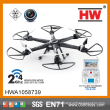 2.4G Quadcopter com 6-axis iluminado disco voador com LCD gyro